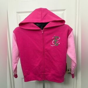 Vibrant Pink and Light Pink Kids' Hoodie